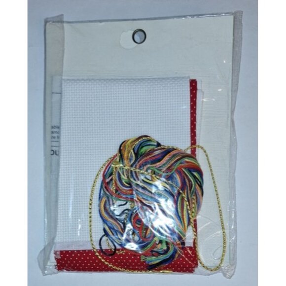 Bucilla 33194 Do not open til Christmas Pillow Cross Stitch hanging ornament NIP - Picture 4 of 5